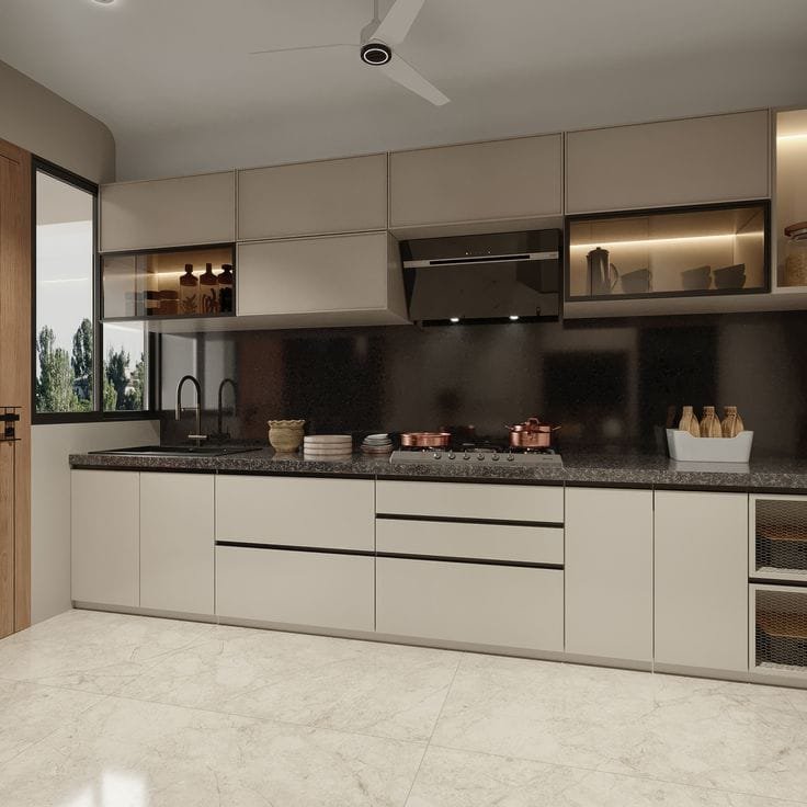 Straight kitchen